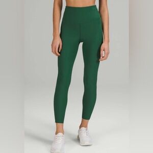 Lululemon Base Pace High-Rise Ribbed Tight 25" in Everglade Green - Size 4